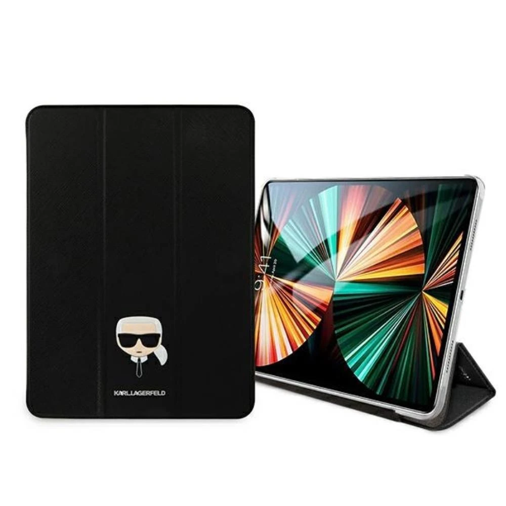 Karl Lagerfeld Saffiano Karl Head dėklas iPad Pro 11" - Juodas