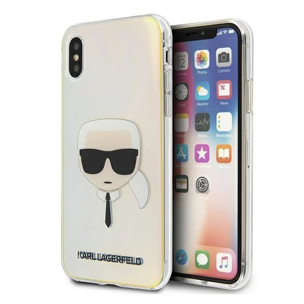 Dėklas Karl Lagerfeld KLHCP12SPCKHML IPHONE 12 MINI 5.4 "MULTICOLOR HARDCASE IRIDESCENT KARL`S HEAD