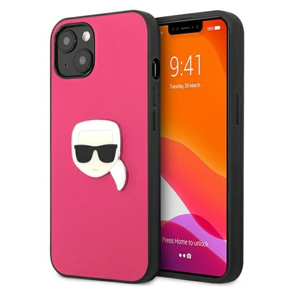 Karl Lagerfeld KLHCP13XCTR, skirta Apple iPhone 13 Pro Max 6,7" – kietas skaidrus dėklas su Choupette galvute