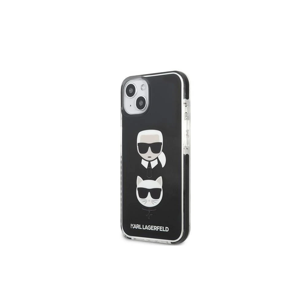 Karl Lagerfeld KLHCP13XTPE2TK Apple iPhone 13 Pro Max 6,7″ kietas dėklas juodos spalvos Karl&Choupette Head