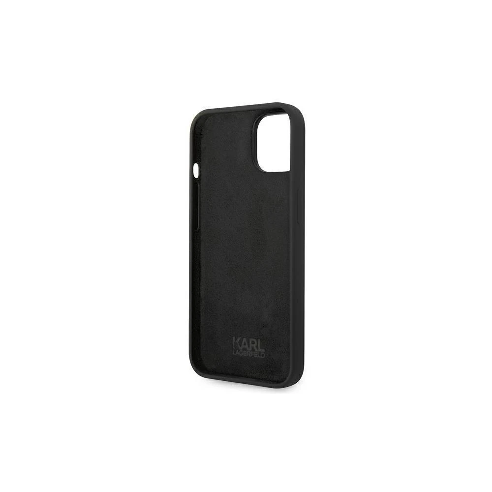 Karl Lagerfeld KLHCP14XSLCTBK Apple iPhone 14 Pro Max 6,7″ kietas dėklas juodos spalvos Silicone Choupette Body