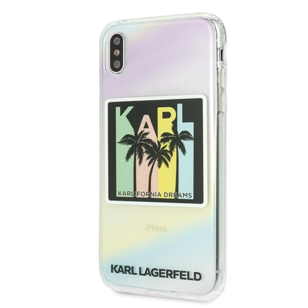 Karl Lagerfeld KLHCI65IRKD Apple iPhone Xs Max kietas dėklas Kalifornia Dreams