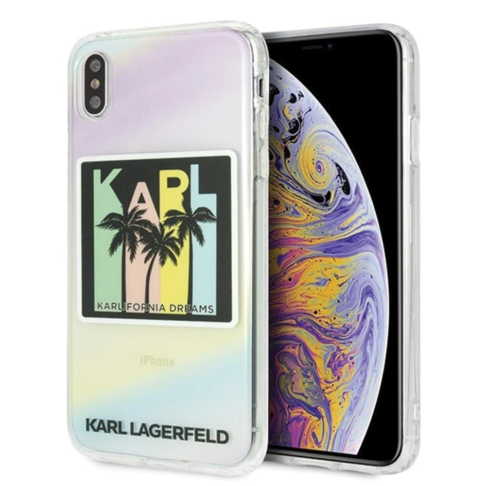 Karl Lagerfeld KLHCI65IRKD Apple iPhone Xs Max kietas dėklas Kalifornia Dreams