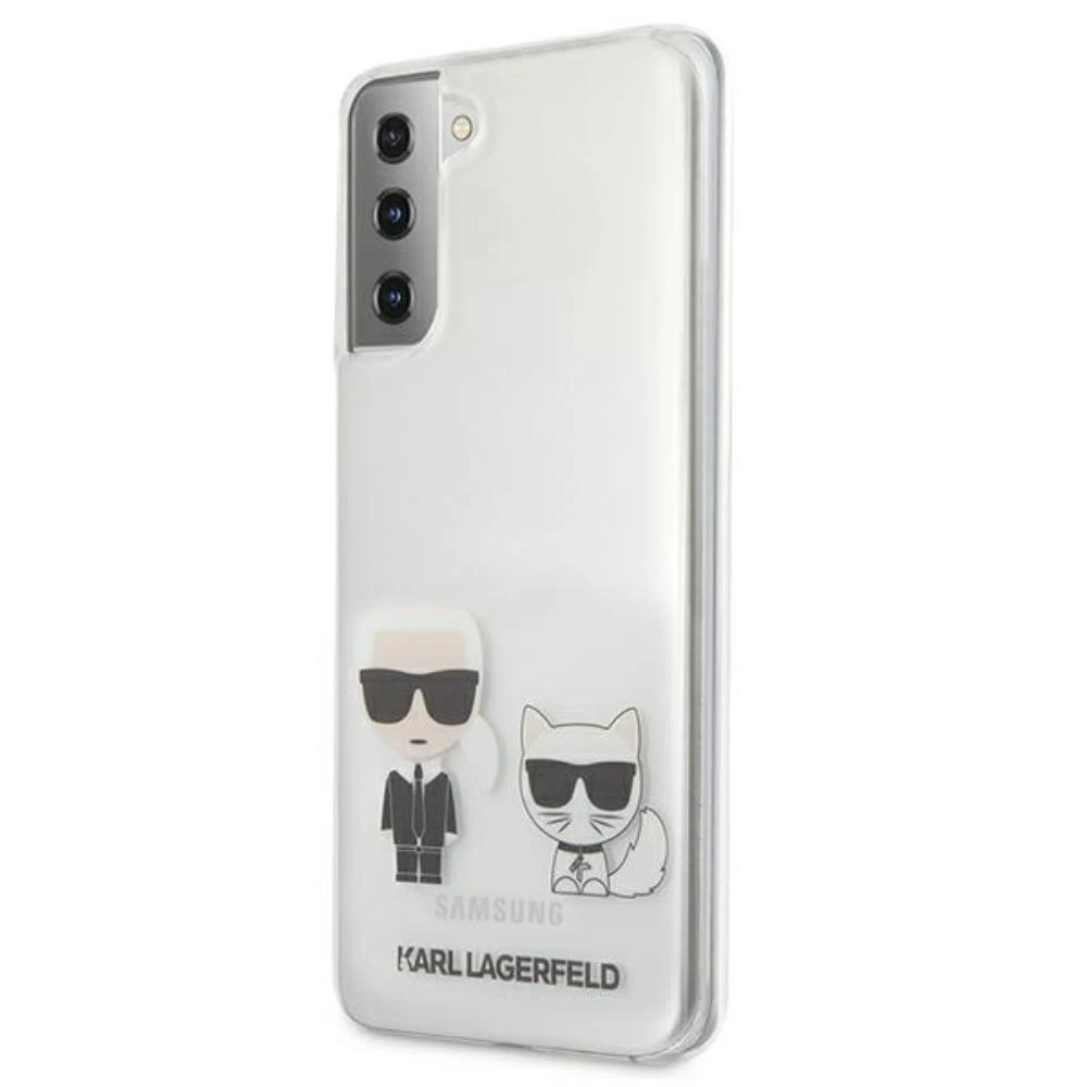 Karl Lagerfeld KLHCS21MCKTR S21+ G996kietas dėklas skaidrus Karl & Choupette