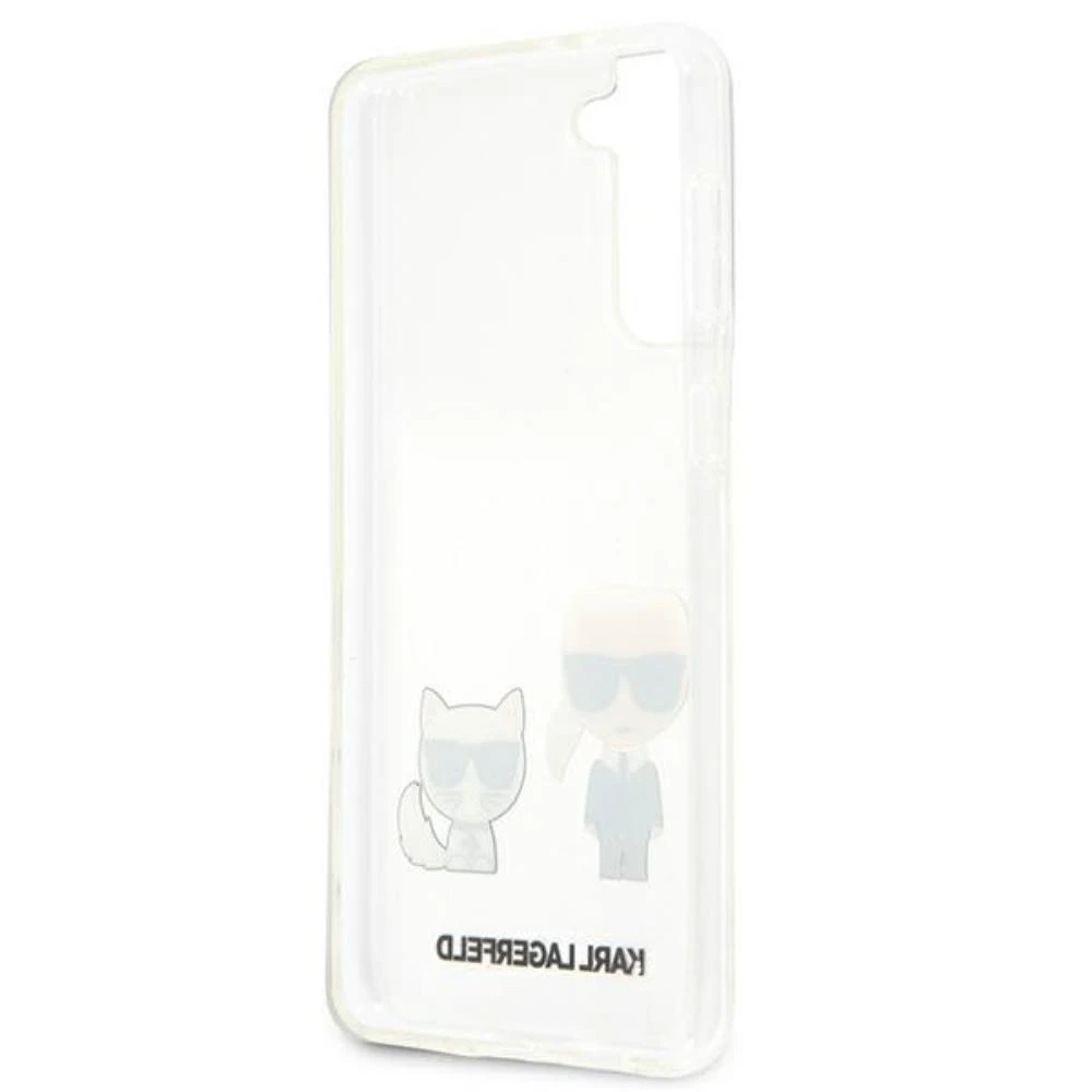 Karl Lagerfeld KLHCS21MCKTR S21+ G996kietas dėklas skaidrus Karl & Choupette