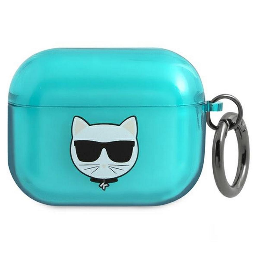 Karl Lagerfeld Choupette AirPods Pro dėklas - Mėlyna