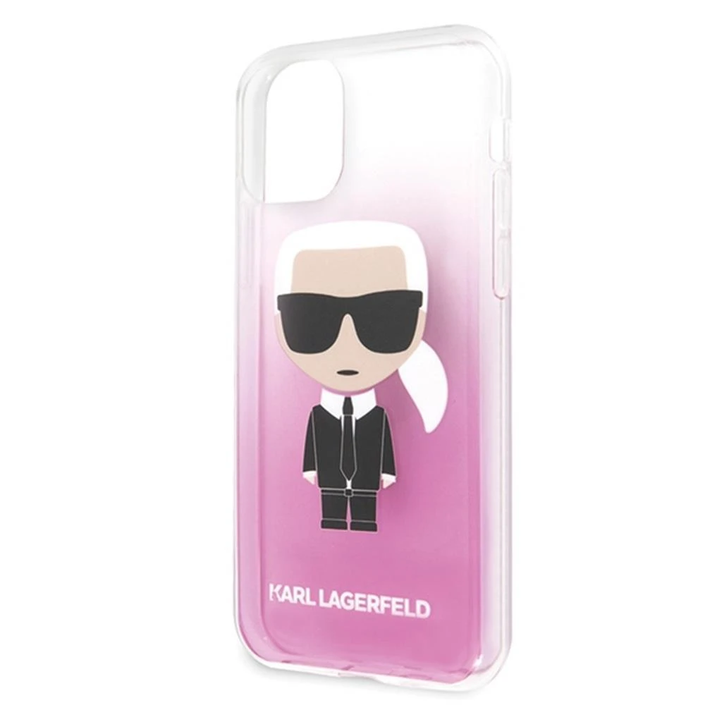Dėklas Karl Lagerfeld KLHCN58TRDFKPI iPhone 11 Pro rožinė/pink Gradient Ikonik Karl