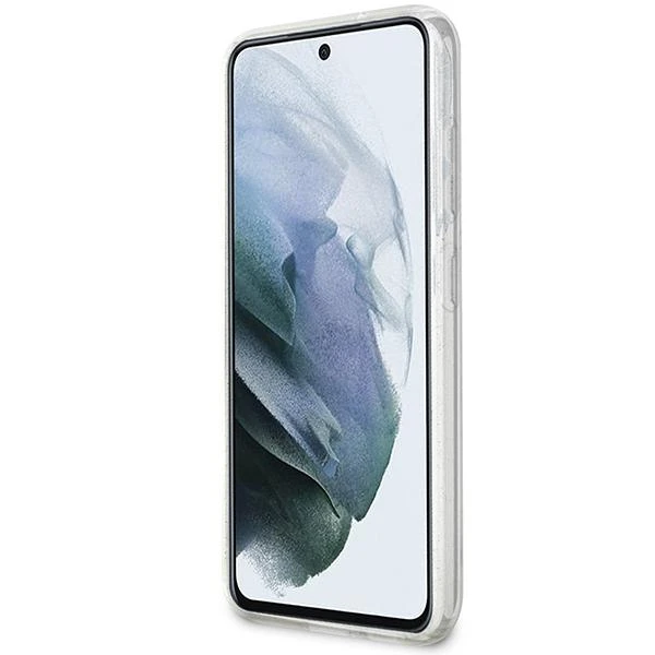 Karl Lagerfeld KLHCP12MHNKCTGT Apple iPhone 12 /12 Pro 6.1" dėklas telefonui skaidrus Gliter Karl&Choupette