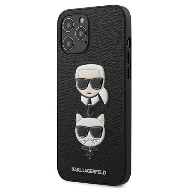 Dėklas Karl Lagerfeld Case skirtas iPhone 12 Mini, juodas
