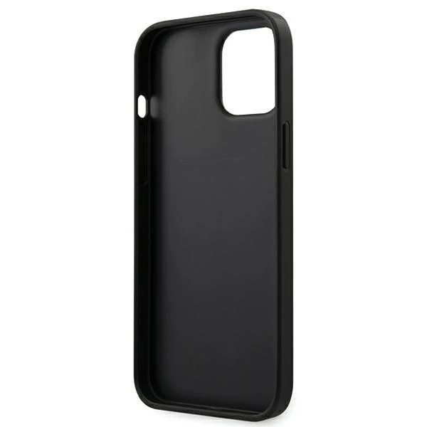 Dėklas KLHCP13LSAKICKCBK Karl Lagerfeld PU Saffiano Karl and Choupette Heads Case for iPhone 13 Pro Juodas (Juodas)