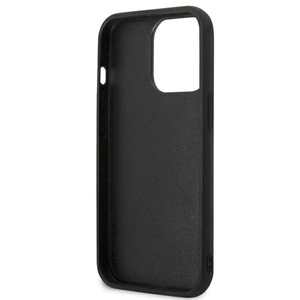 Dėklas Karl Lagerfeld KLHCP13L3DRKCK iPhone 13 Pro / 13 6.1" juodas/juodas hardcase Karl&Choupette Ikonik 3D