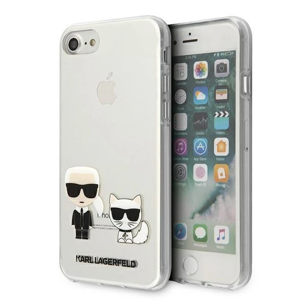 Karl Lagerfeld KLHCP13XCKTR Apple iPhone 13 Pro Max 6,7″ kietas dėklas skaidrus Karl & Choupette