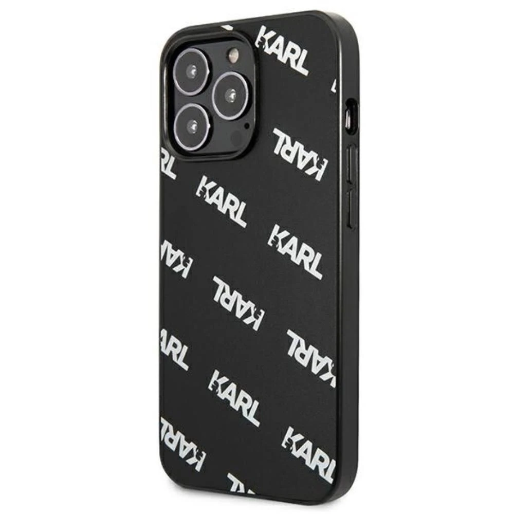 Karl Lagerfeld KLHCP13LPULMBK3 Apple iPhone 13 Pro / 13 6,1″ kietas dėklas juodos spalvos Allover