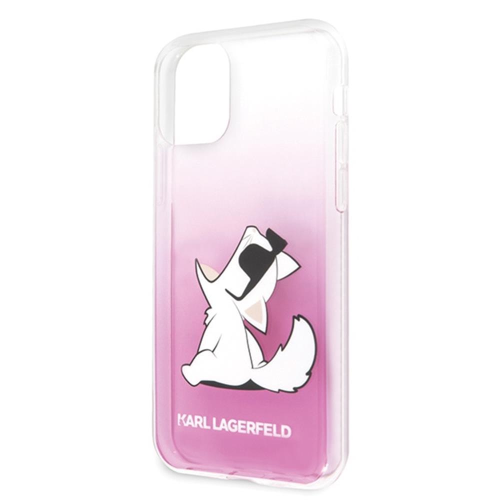 Dėklas Karl Lagerfeld PC/TPU Choupette Eat Case, skirtas iPhone 13 Pro Max, rožinis