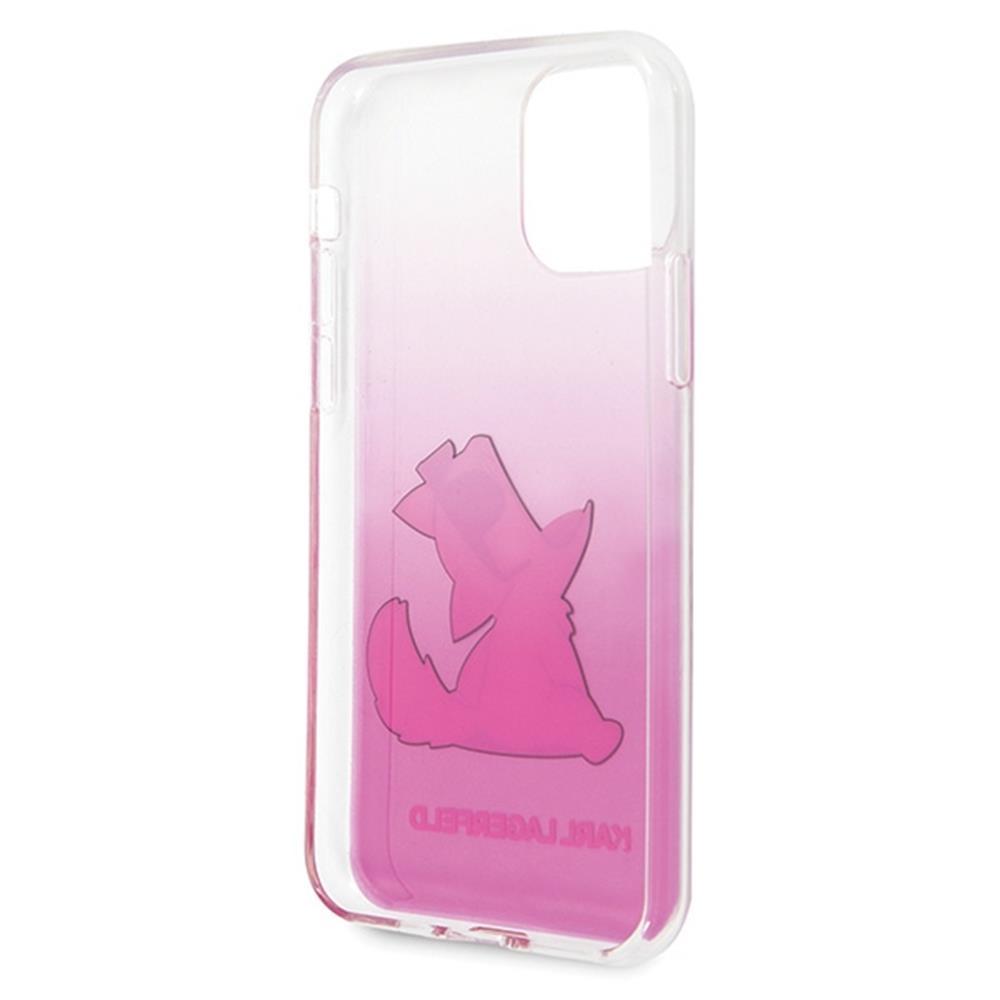 Dėklas Karl Lagerfeld PC/TPU Choupette Eat Case, skirtas iPhone 13 Pro Max, rožinis