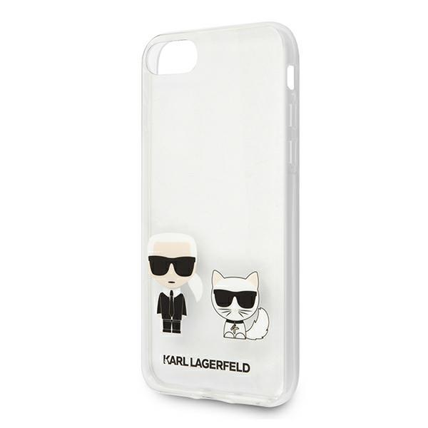 Skaidrus dėklas Karl Lagerfeld Karl & Choupette iPhone 13 mini