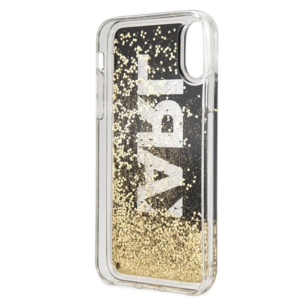 Dėklas Karl Lagerfeld Karl Logo Glitter iPhone X/Xs Case - Juodas