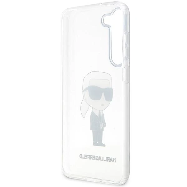 Karl Lagerfeld dėklas, skirtas Samsung Galaxy S23 KLHCS23SHNIKTCT permatomas HC IML NFT Ikonik