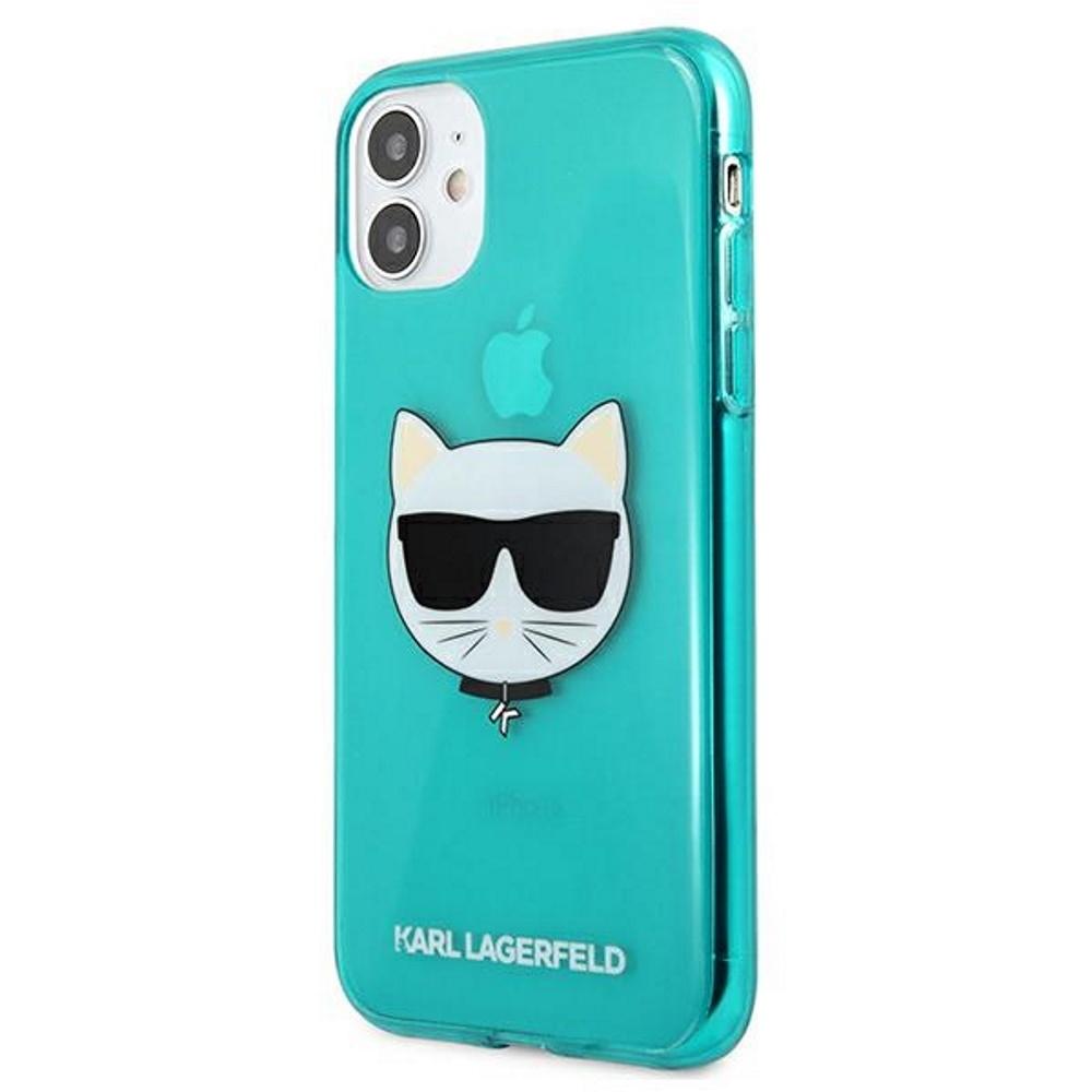 Dėklas Karl Lagerfeld HARDCASE KLHCP13LCHTRB IPHONE 13 PRO GLITTER CHOUPETTE FUN Mėlynas