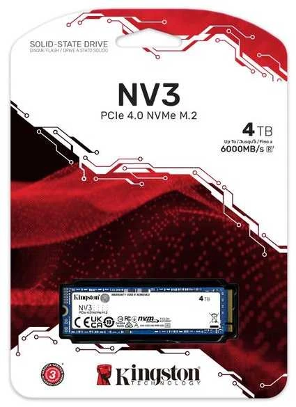 KINGSTON 2000GB NV3 M.2 2280 PCIe 4.0 NVMe SSD