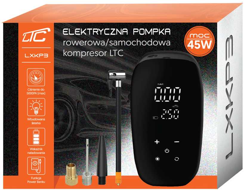 Lamex Elektrinė pompa su LED lempa LTC, juoda