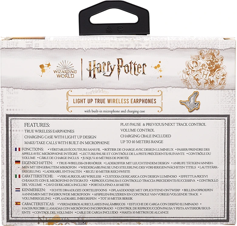 Lazerbuilt Hogwarts ausinių pakuotė iš nugaros