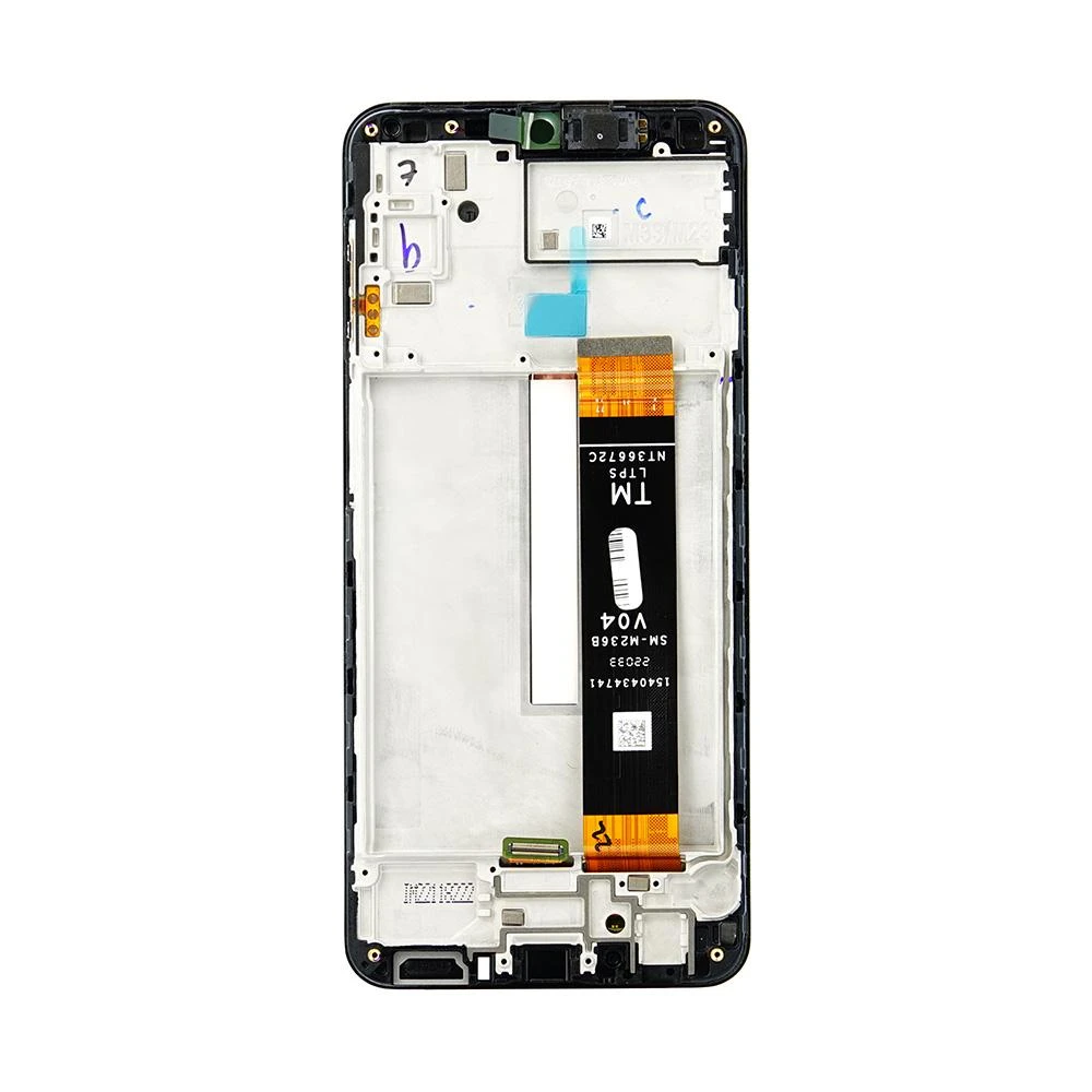 Touch LCD + jutiklinis skydelis Samsung Galaxy M23 M236 GH82-28487A GH82-28488A juodas rėmelis originalus