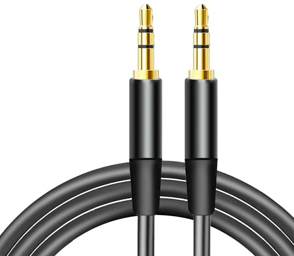 3.5 mm garso laidas su auksiniais kištukais
