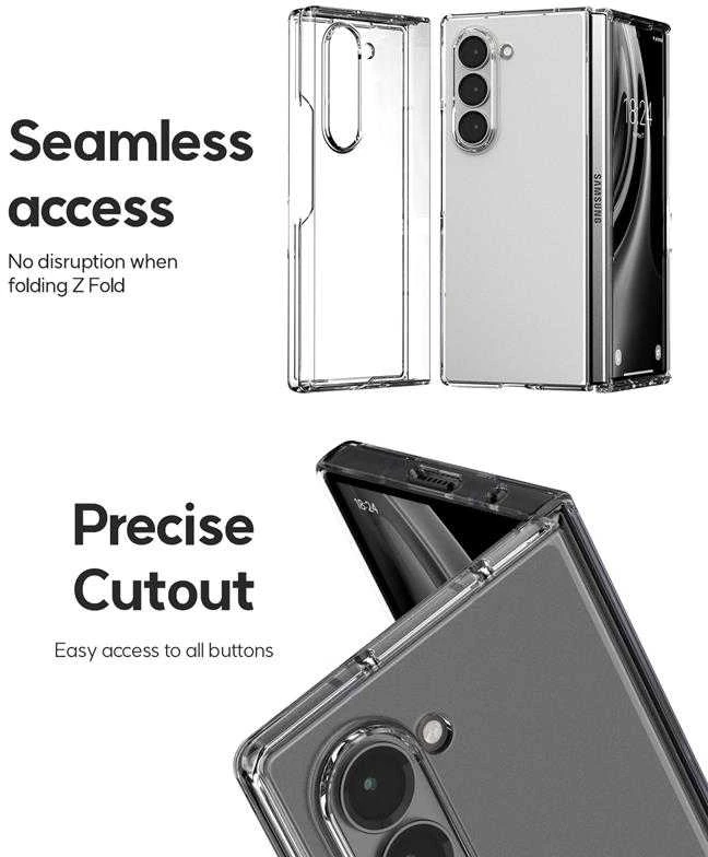 „Mercury PC Hard“ dėklas Samsung Galaxy Z Fold6 F956 skaidrus