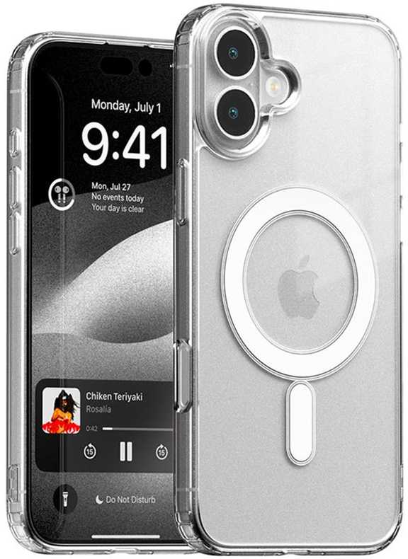 Mercury MagSafe Jelhard Apple iPhone 16 Plus 6,7" dėklas telefonui skaidrus
