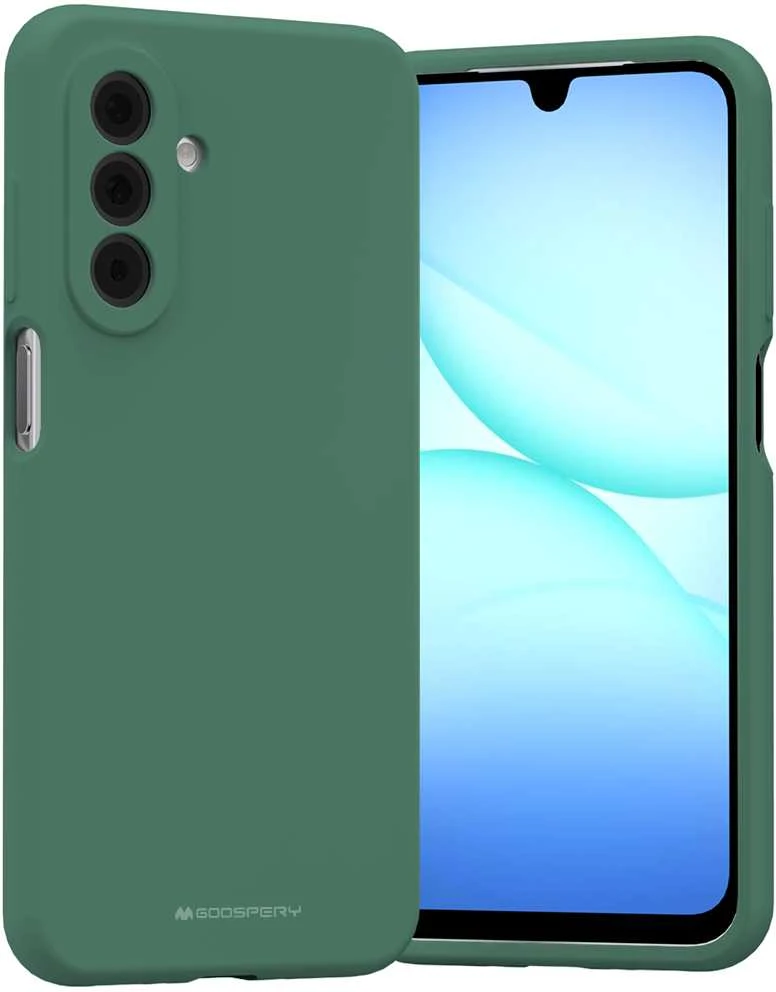 Dėklas Mercury Silikoninis dėklas Samsung A175 A17 4G/A176 A17 5G tamsiai žalias