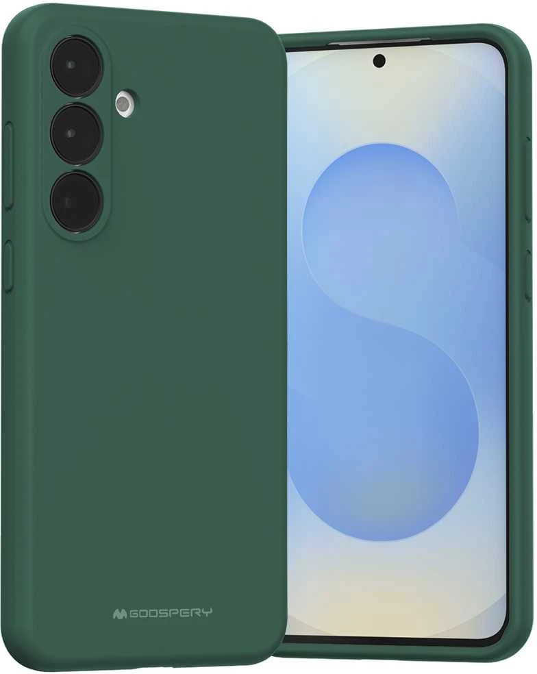 4Kom Dėklas Mercury Silikoninis dėklas Samsung S731 S25 FE tamsiai žalias