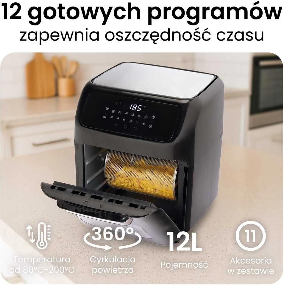 „mPTech Sp. su o.o.“ „Huslog“ 1800 W daugiafunkcinė gruzdintuvė