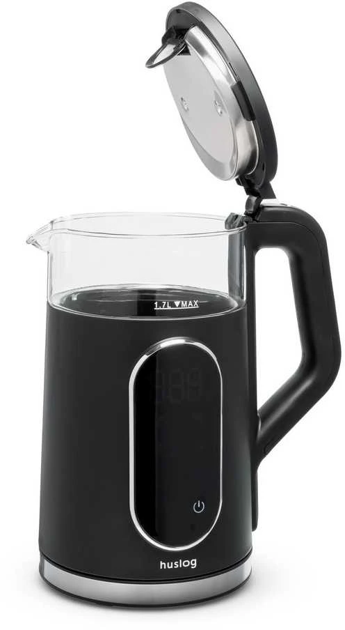 Maestro mPTech Sp. su o.o. Huslog glass virdulys wit touch panel juodas 1,7L 2200W