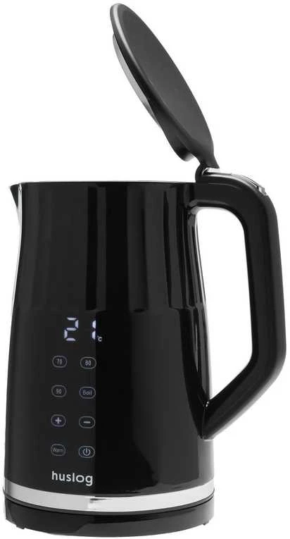 Virdulys Maestro mPTech Sp. su o.o. Huslog griovelių viryklė su jutikliniu skydeliu, juoda, 1,7 l, 2200 W
