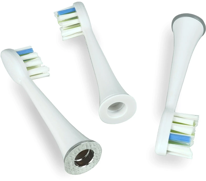 Dantų šepetėlis Huslog Replacement sonic dantų šepetėlio galvutė 3vnt baltos spalvos