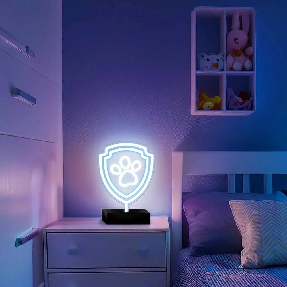 Spin Master Psi Patrol Neoninė LED lempa su stovu Paw Patrol – Paw OW-120246