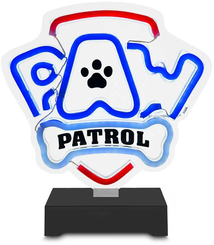 Plastrol Psi Patrol Neoninė LED lemputė su stovu Paw Patrol – logotipas OW-120146