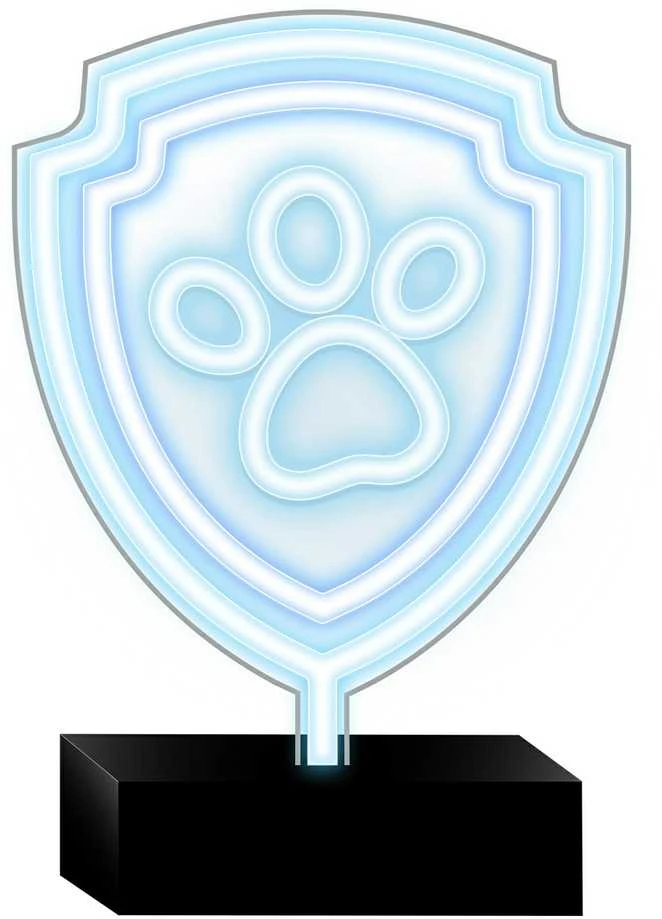 Spin Master Psi Patrol Neoninė LED lempa su stovu Paw Patrol – Paw OW-120246