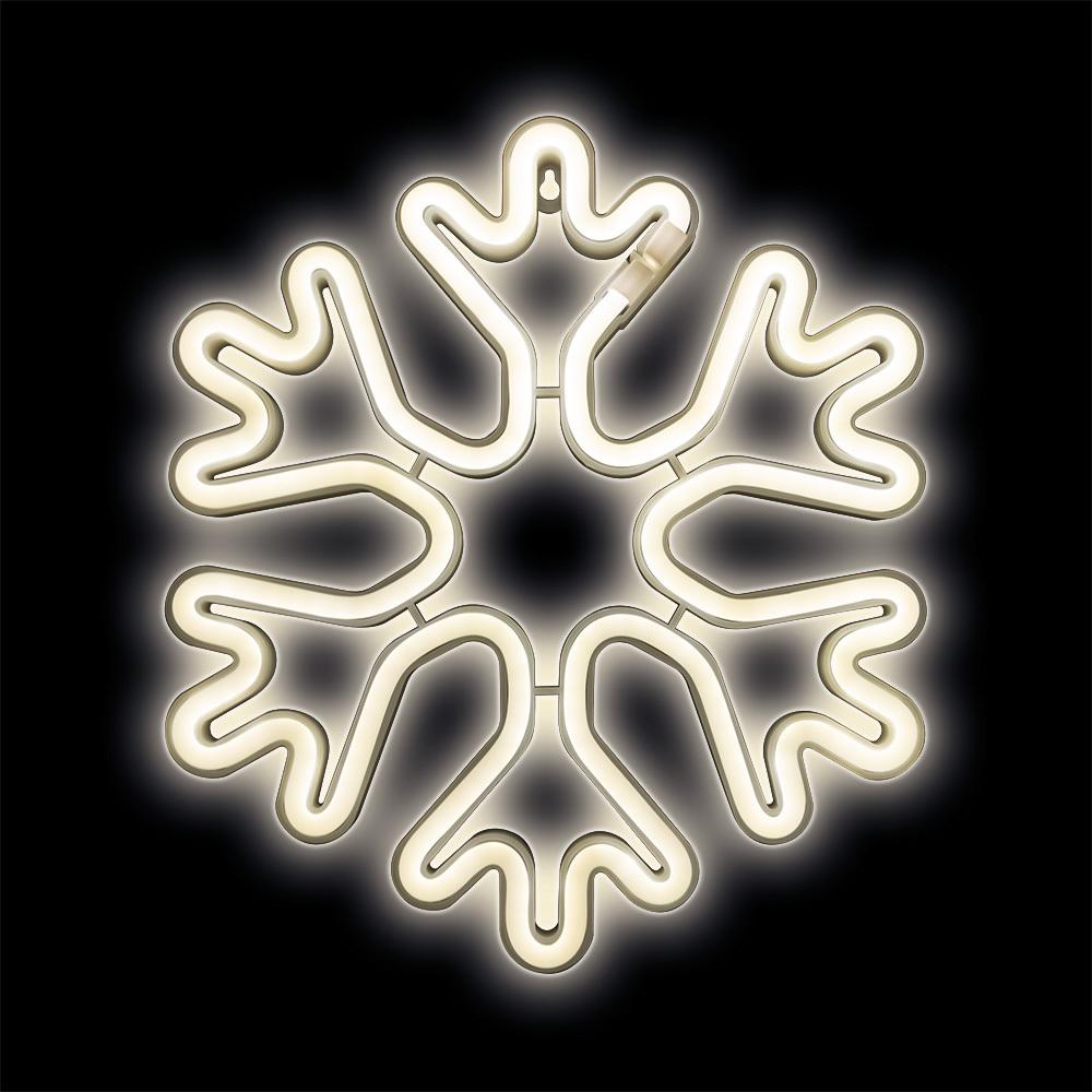 TelForceone Neon LED Kalėdų snaigė balta FLNE20 Forever Light