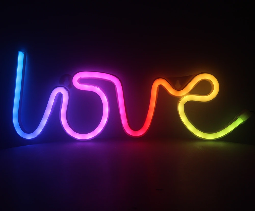 Neoninis LED RGB LOVE FLRN01 + RC Forever Light