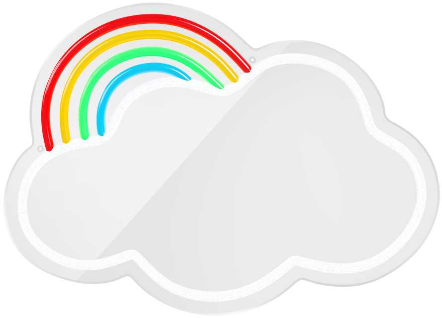 Neoninis veidrodis LED CLOUD daugiaspalvis FMNE05 Forever Light