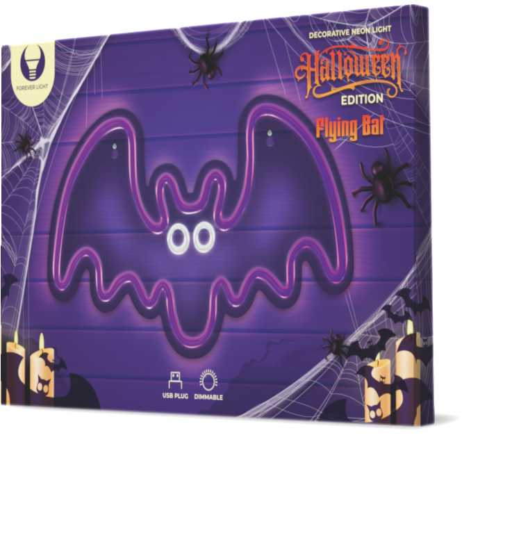 TelForceone Neoninis PLEXI LED FLYING BAT violetinės spalvos inis FPNE11"Forever" šviesiai