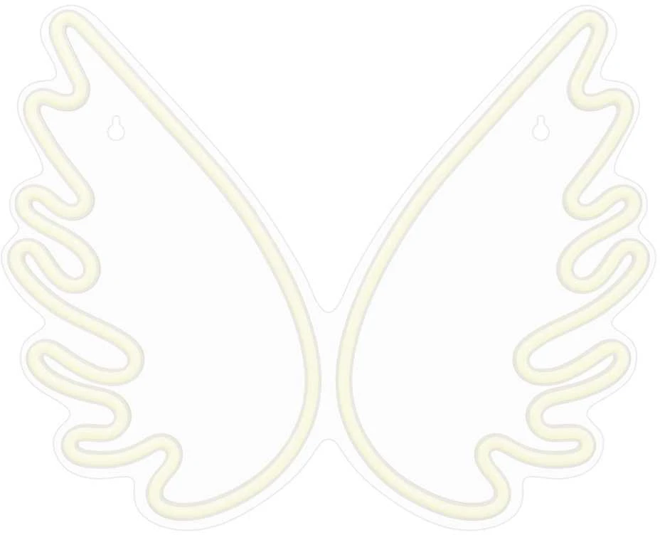 TelForceone Neoniniai PLEXI LED WINGS balti FPNE09X"Forever" šviesiai