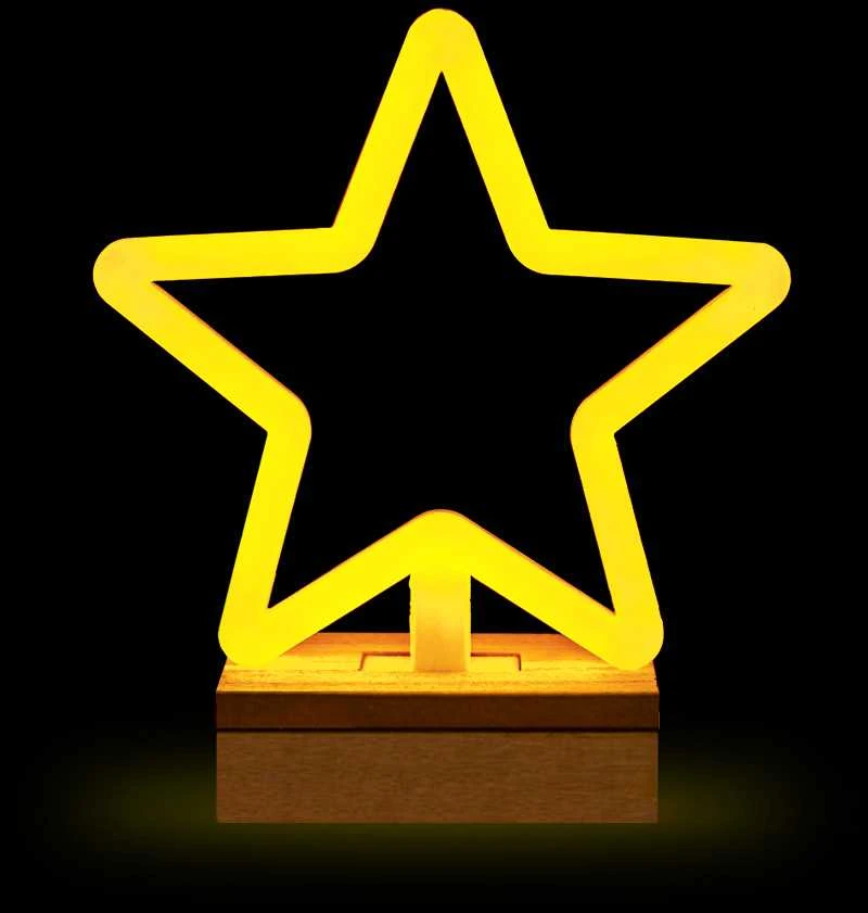 TelForceone Forever LED NEON kalėdinė dekoracija ŽVAIGŽDĖ, šiltai balta, 5V USB / 3xAA