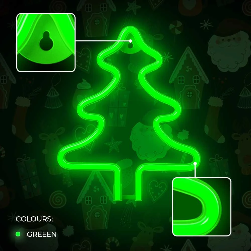 TelForceone Neon LED Kalėdinė Eglutė žalia FLNE16 Forever Light