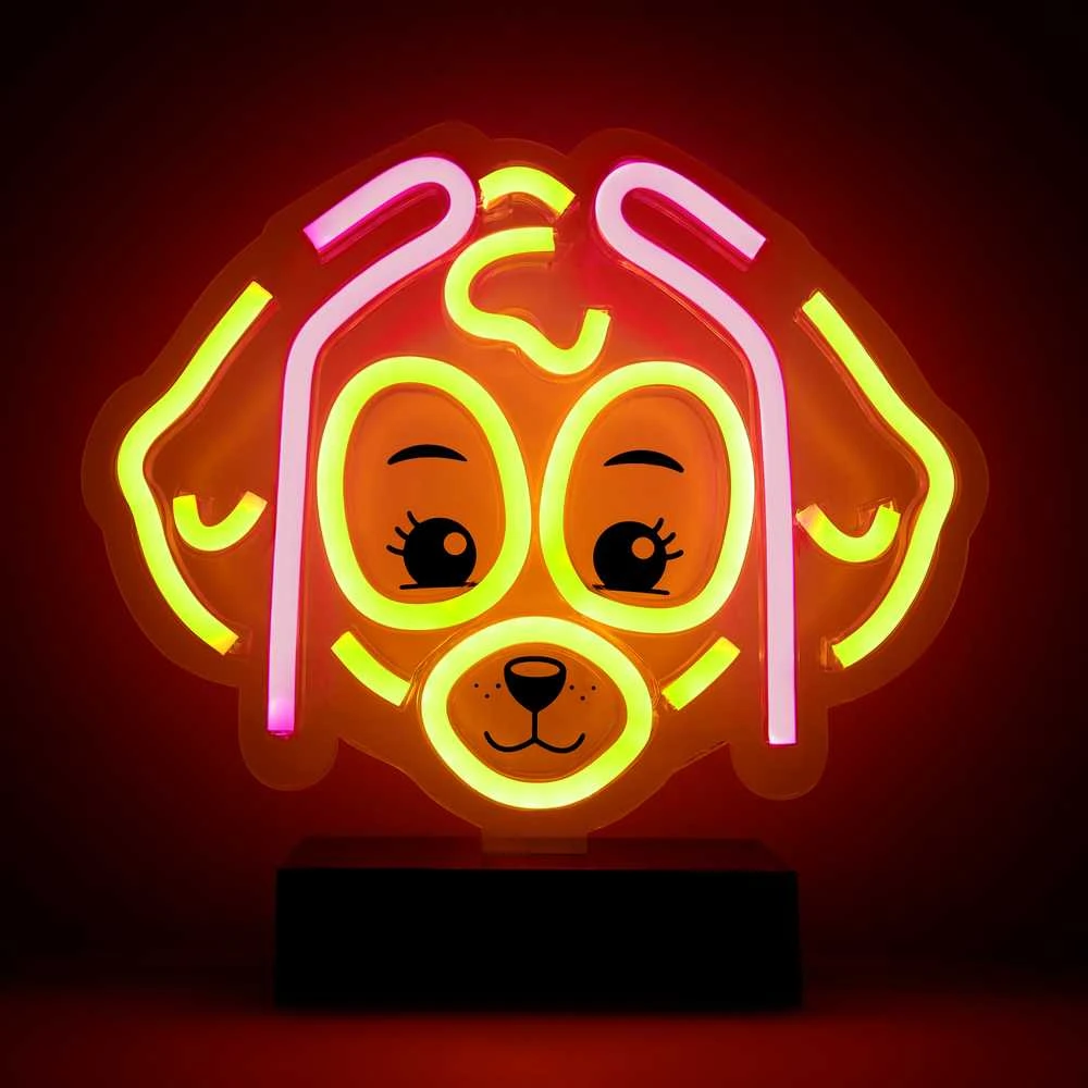 Spin Master Psi Patrol Neoninė LED lemputė su stovu Paw Patrol – Skye OW-120546
