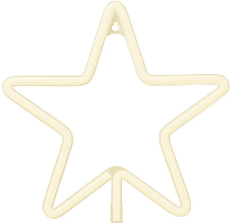 TelForceone Neoninė LED KALĖDINĖ PENKIAKAMPĖ ŽVAIGŽDĖ šilta balta FLNE22 Forever Light