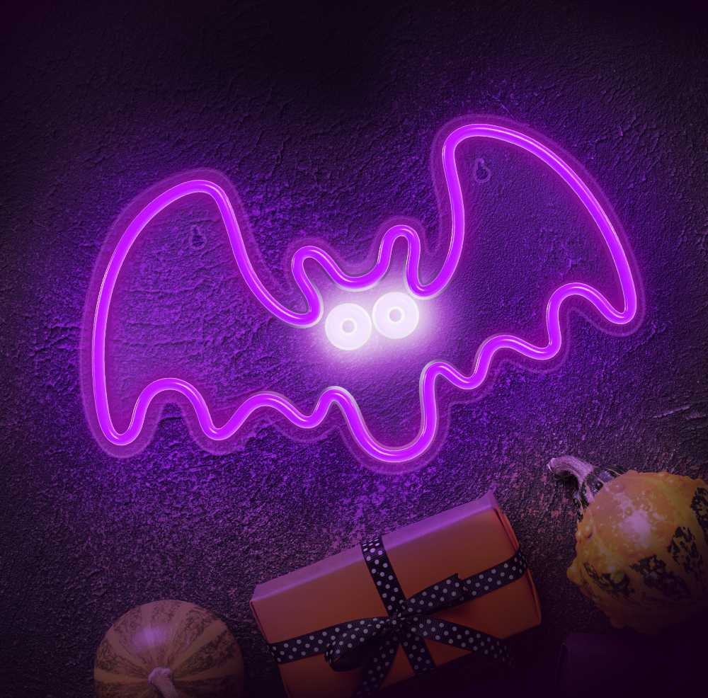TelForceone Neoninis PLEXI LED FLYING BAT violetinės spalvos inis FPNE11"Forever" šviesiai