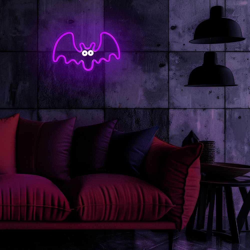 TelForceone Neoninis PLEXI LED FLYING BAT violetinės spalvos inis FPNE11"Forever" šviesiai